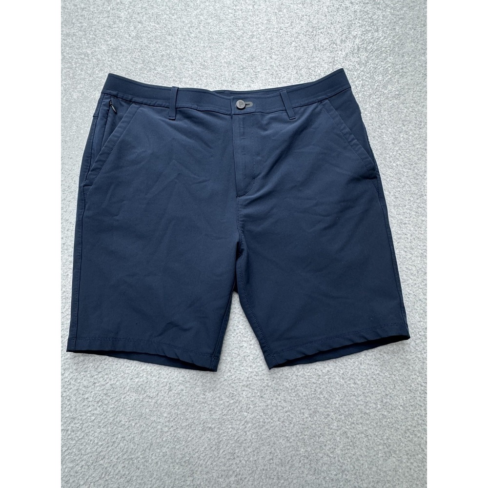 Public Rec Shorts Mens 34 Navy Blue All Day Every Day Stretch Performance Golf
